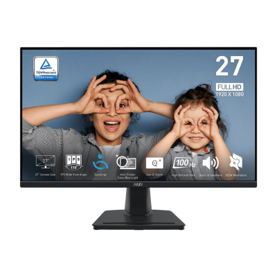 MSI Pro MP275 27" Monitor FHD | 100Hz | IPS Panel | 93% sRGB | 1 x HDMI & 1 x VGA | Built-in 2 x 2W Speaker | 1 Year Warranty