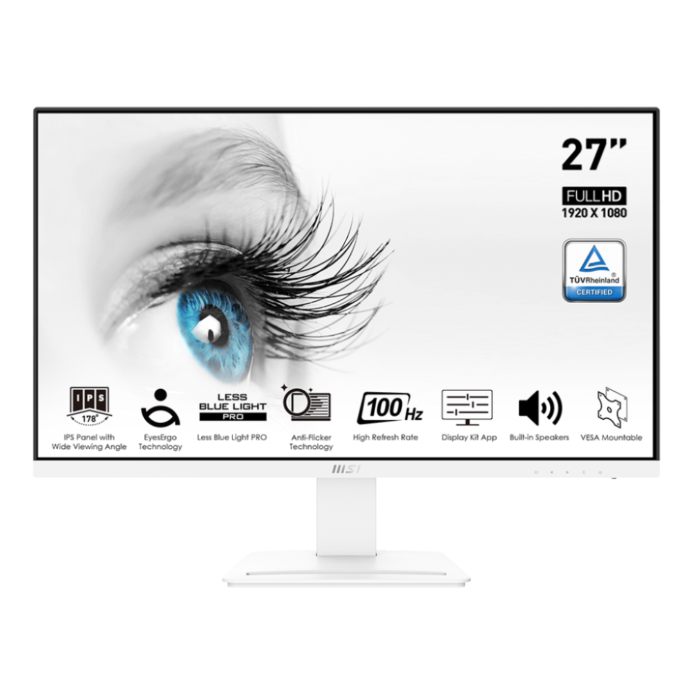 Msi Pro MP273AW 27" | 100Hz | 1ms | IPS Panel | FHD | 106% sRGB | Gaming & Business Productivity Monitors