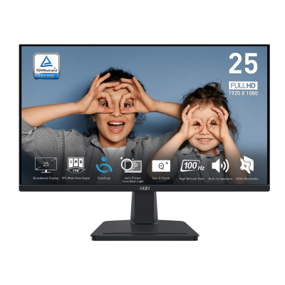 MSI PRO MP251 25" | IPS Panel |100Hz | FHD | 101% sRGB | Built-in 2 x 2W Speaker | HDMI & VGA Port | 1-Year Warranty