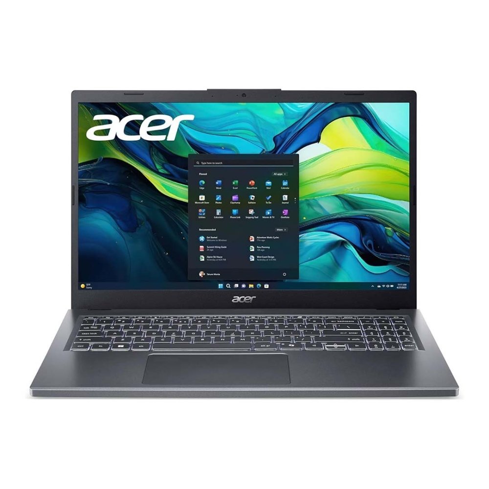 Acer Aspire 15 AMD Ryzen 5 8640HS Processor | 16GB DDR5 RAM | 512GB SSD | 15.6″ FHD Display | Backlit Keyboard & Fingerprint Reader