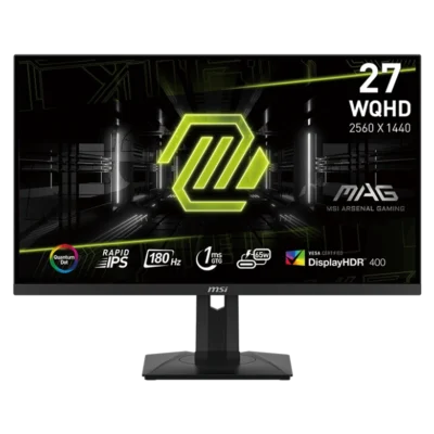 MSI MAG 274QRF QD E2 27" 2K | Quantum Dot | Rapid IPS Panel | 180Hz | 1ms | 98% DCI-P3 | USB-C | 90° Rotation & Height Adjustment | Eyecare