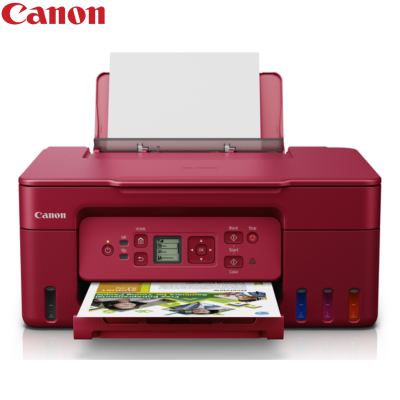 Canon Pixma G3770 3-in-1 Wireless Multi-Function Ink Tank Colour Printer (Red)