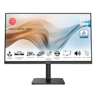 MSI Modern MD272XP 27" Full HD | 100Hz | 1ms | 108% sRGB Color Gamut | 2x 3W Build-In Speaker & Eye Care Monitor
