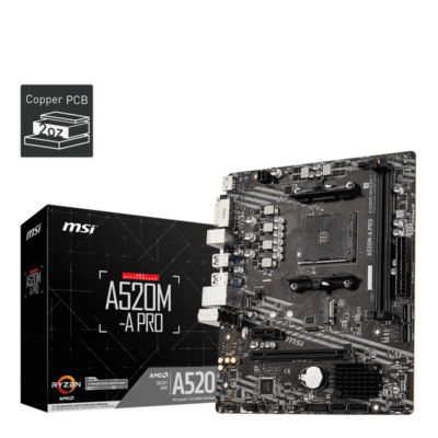 MSI A520M-A PRO DDR4 AMD Motherboard
