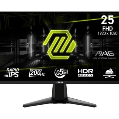 MSI MAG 255F E20 Gaming Monitor | 1920 x 1080 (FHD) | Rapid IPS | 200Hz | 100% sRGB