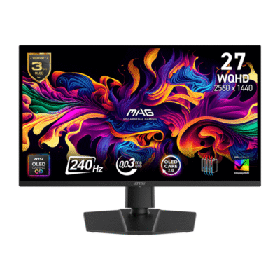 MSI MAG 273QP QD-OLED X24 27" 2K Monitor | QD-OLED | 2560 x 1440 (WQHD) | 240Hz | DisplayHDR True Black 400