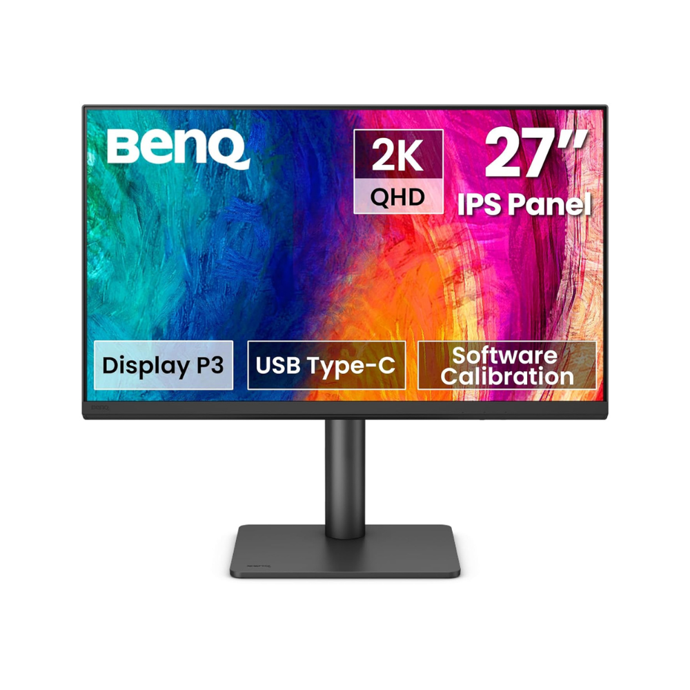 BenQ PD2706QN 27" 2K Monitor | 2560x1440 | IPS Panel | 100Hz | 100% sRGB | Built-in Speaker | Height Adjustable