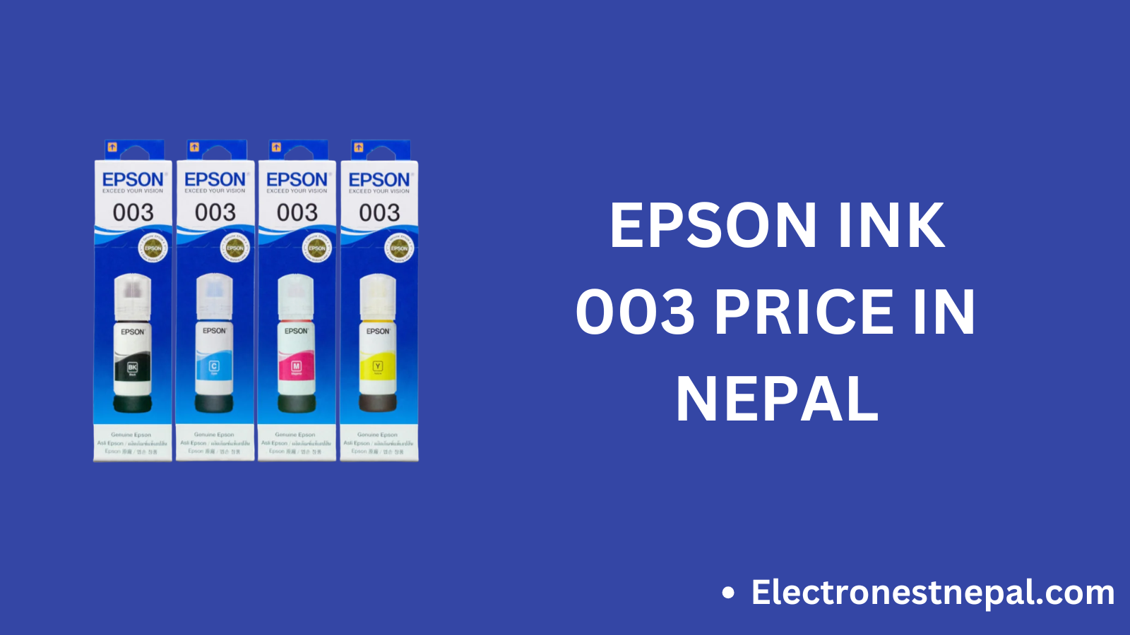 Epson 003 Ink Price In Nepal