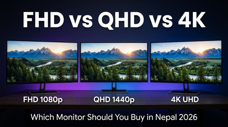 FHD vs QHD vs 4K Monitor: Which Resolution Should You Buy in Nepal in 2026?