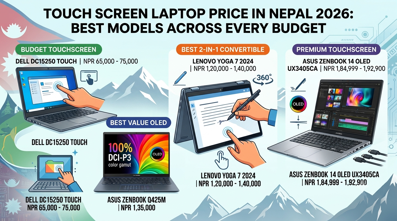 touch screen laptop price in nepal